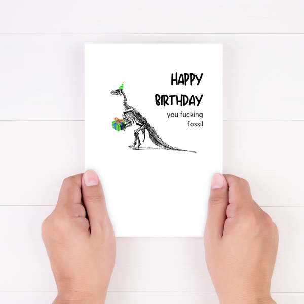 lnz custom design Happy Birthday Fossil