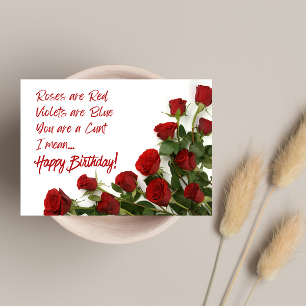 lnz custom design Happy Birthday Roses