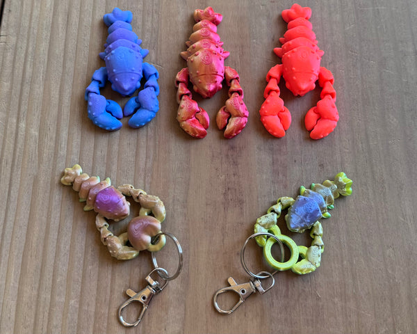 lnz custom design Lobster Keychain & Toy