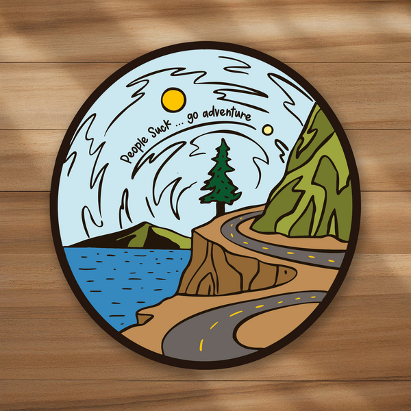 Lnz Custom Design People Suck Go Adventure