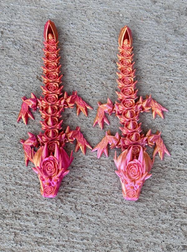 Lnz Custom Design Rose Baby Dragon