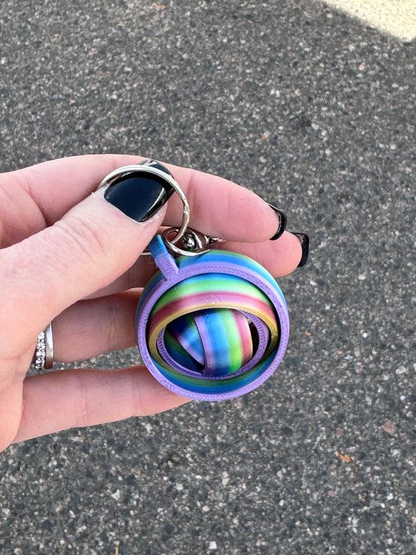 Lnz Custom Design Spinning Fidget Keychain