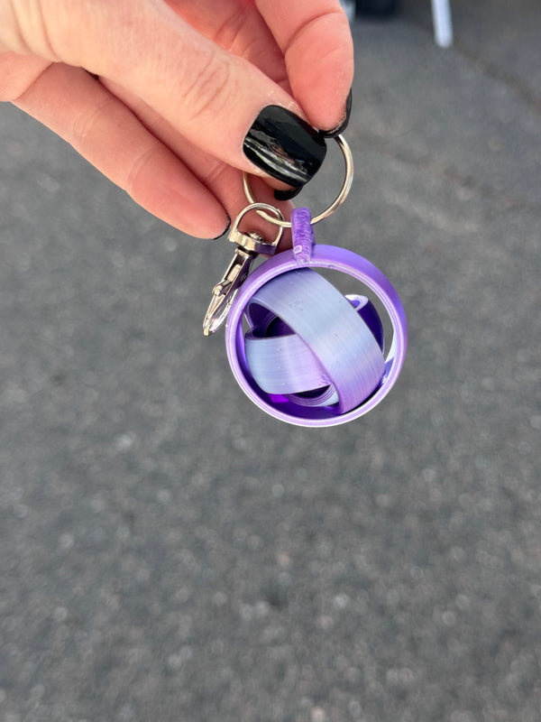 lnz custom design Spinning Fidget Keychain