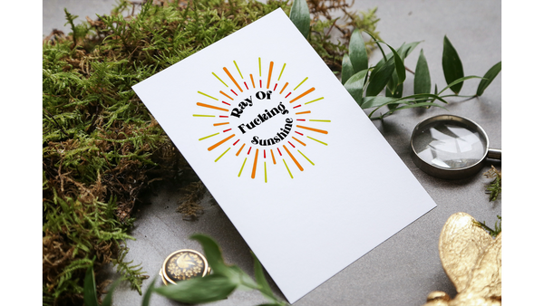 lnz custom design Ray of f*cking sunshine greeting card