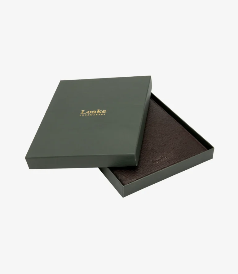 Loake A5 Refillable Notepad & Pen Set Brown Grain Calf Leather