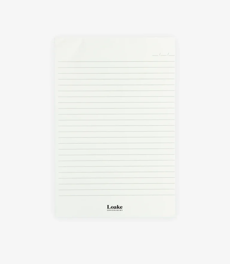 Loake A5 Refillable Notepad & Pen Set Brown Grain Calf Leather