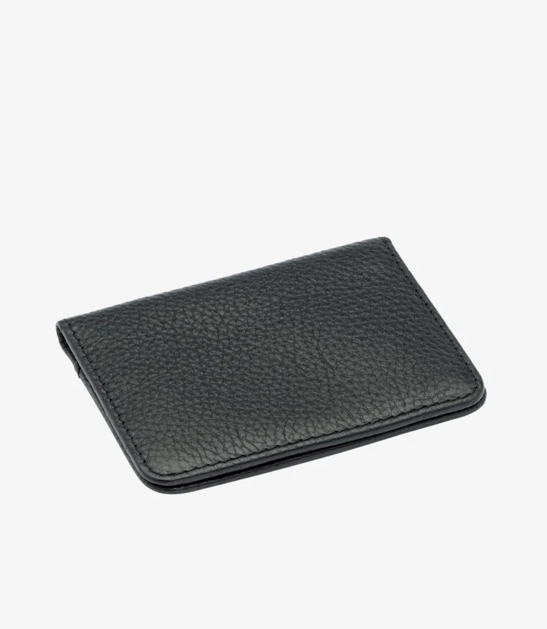 Loake Fenchurch Card Holder Black Grain Calf Leather