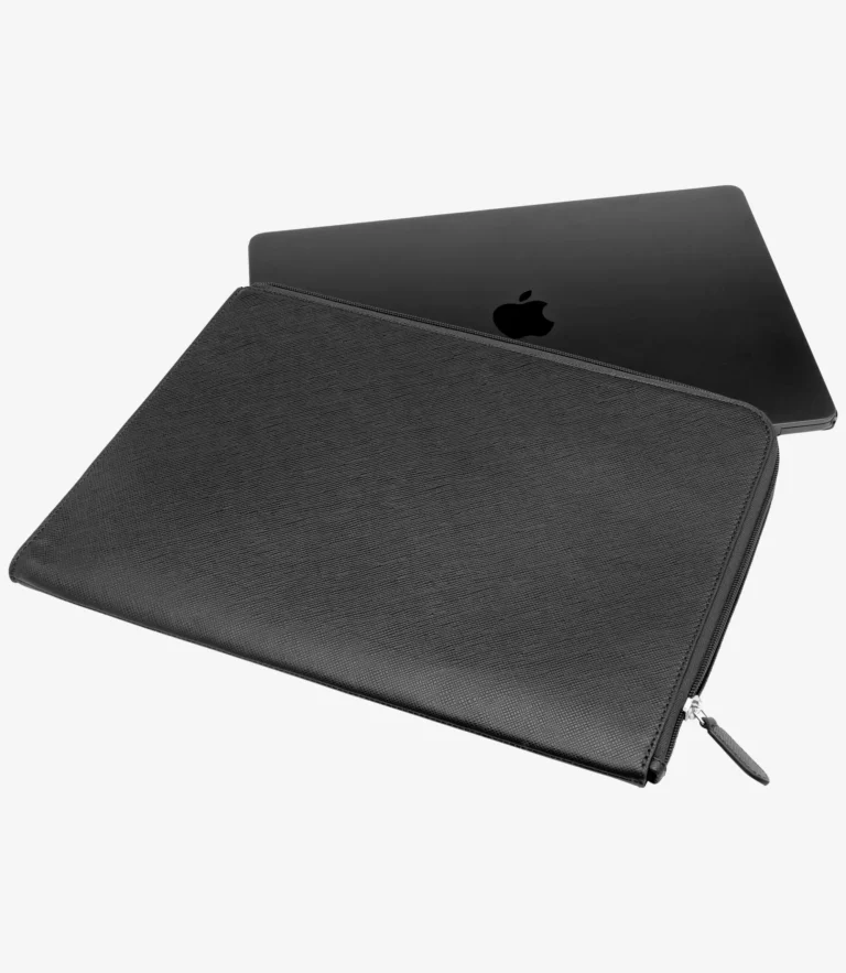 Loake Gresham Laptop Cover Black Grain Calf Leather