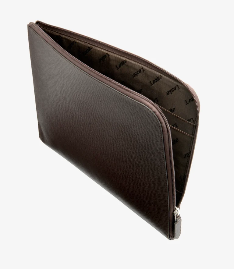 Loake Gresham Laptop Cover Brown Grain Calf Leather