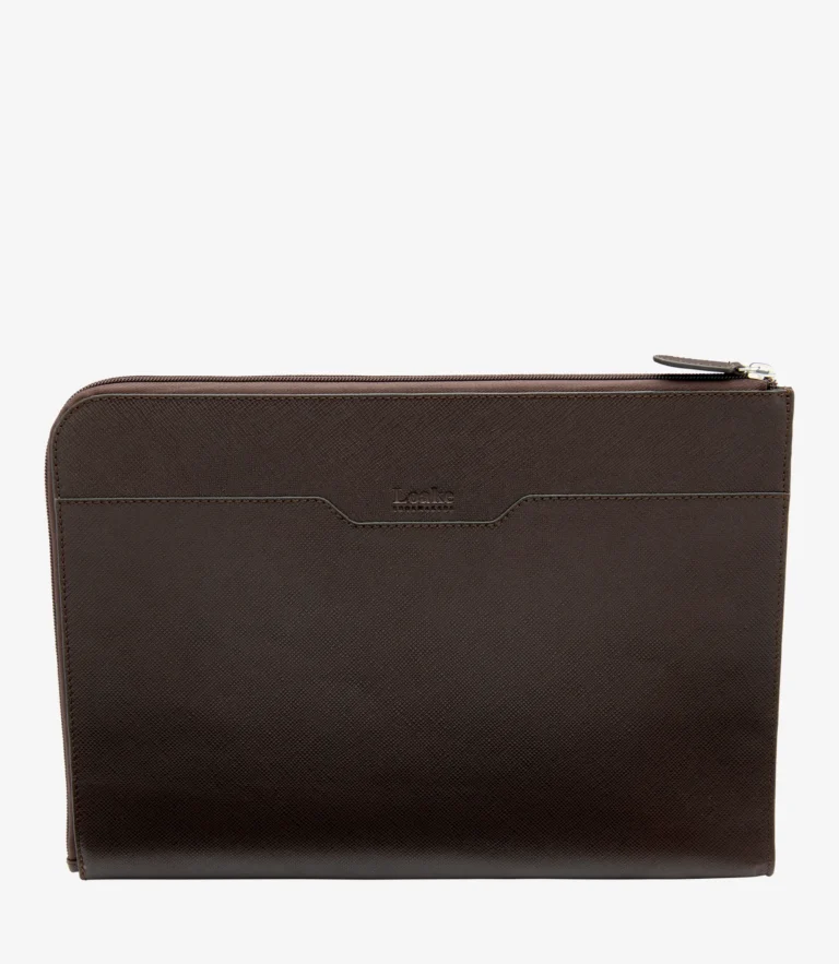 loake Gresham Laptop Cover Brown Grain Calf Leather