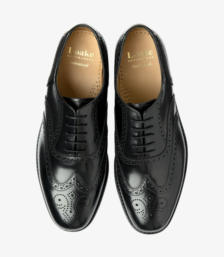 Loake 302 Black Polished