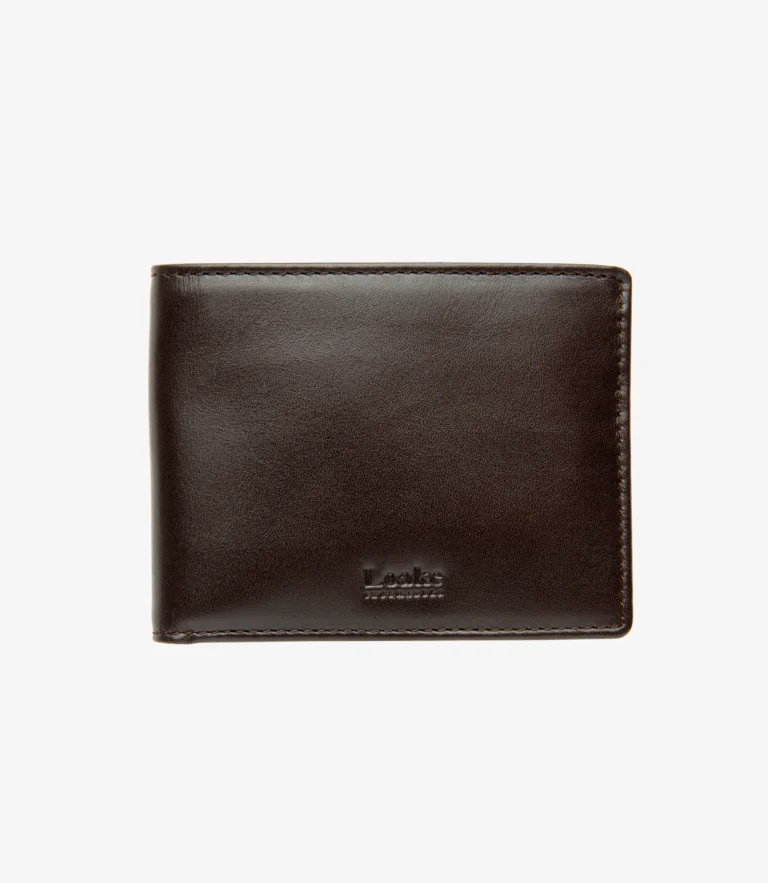 loake Aldgate Wallet Dark Brown Calf Leather