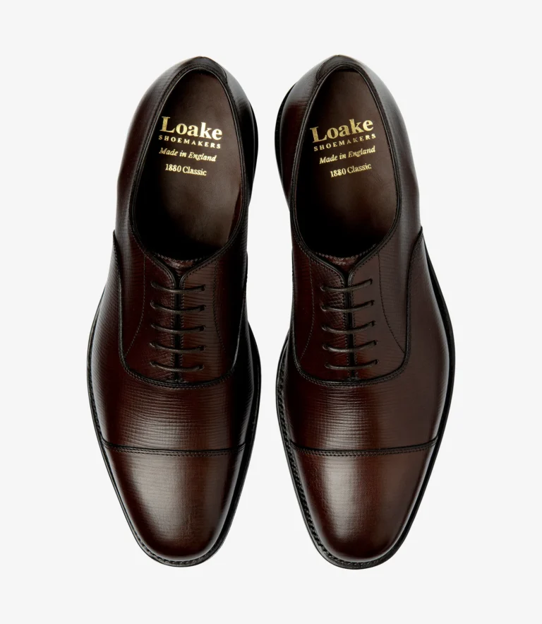 Loake Aldwych Dark Brown Grain Calf Leather