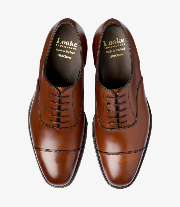 Loake Aldwych Mahogany Calf Leather