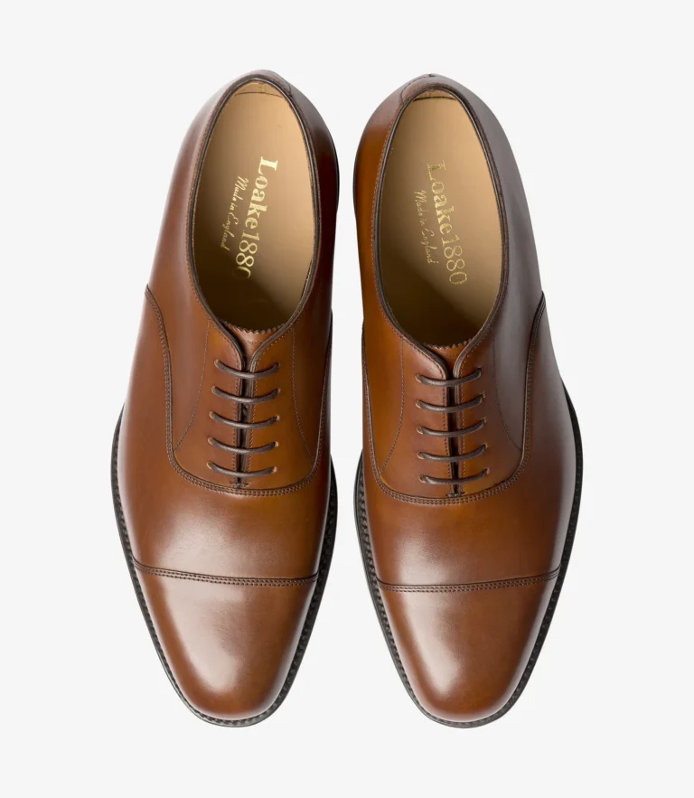 Loake Aldwych Mahogany Calf Leather