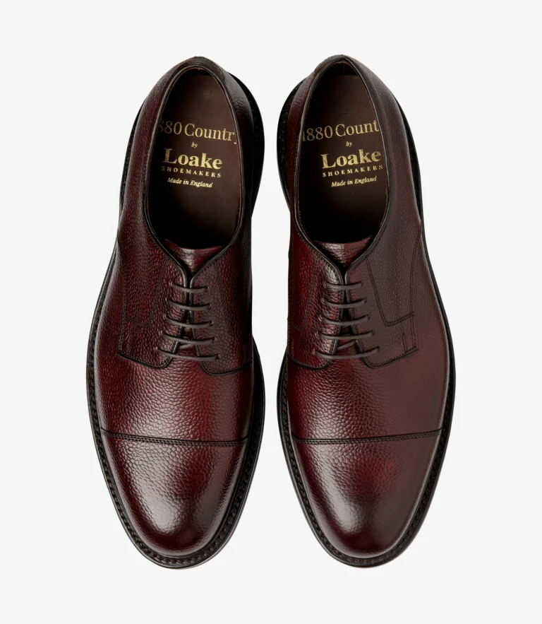 Loake Ampleforth Rosewood Grain Calf Leather