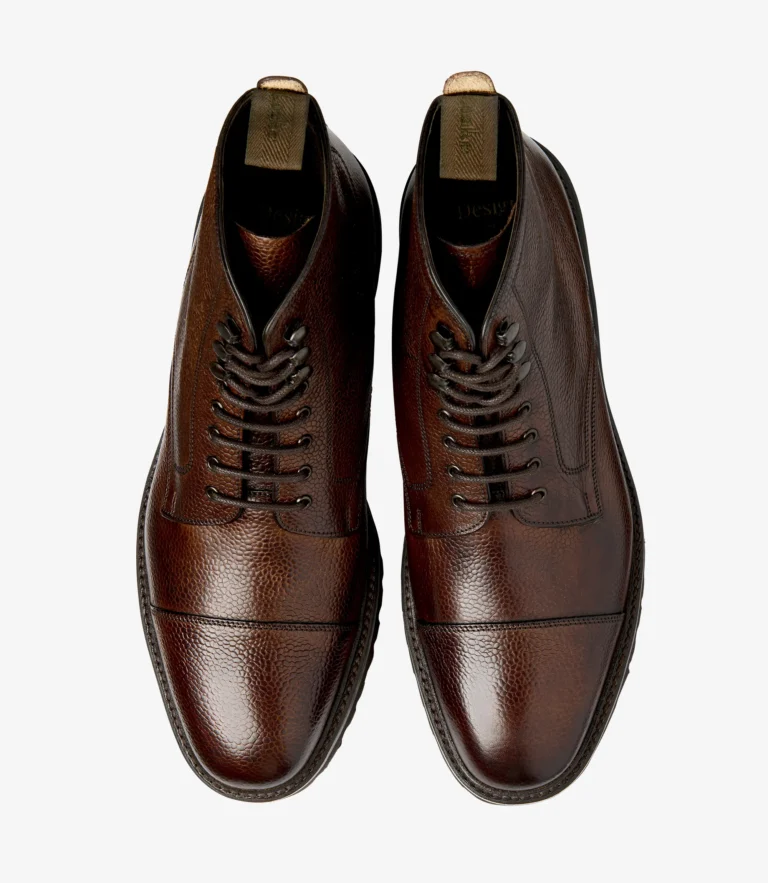 Loake Aquarius Dark Brown Grain Calf Leather
