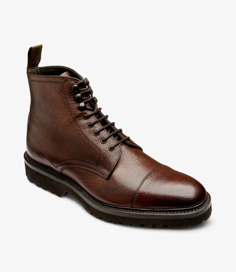 Loake Aquarius Dark Brown Grain Calf Leather