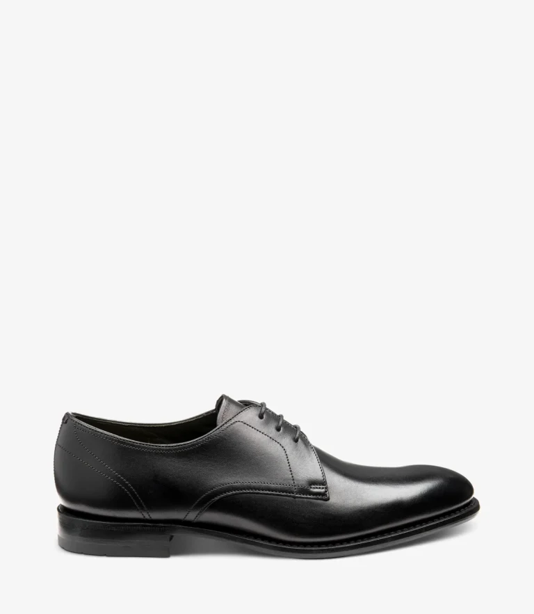 loake Atherton Black Calf Leather