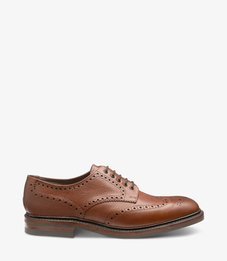 loake Badminton Dark Brown Calf Leather