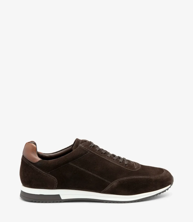 loake Bannister Dark Brown Suede