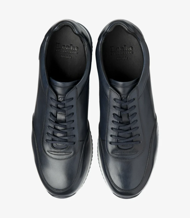 Loake Bannister Navy Calf Leather