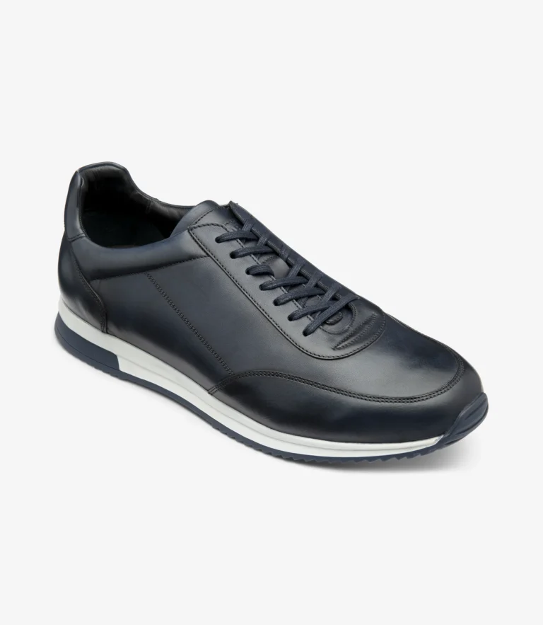 Loake Bannister Navy Calf Leather