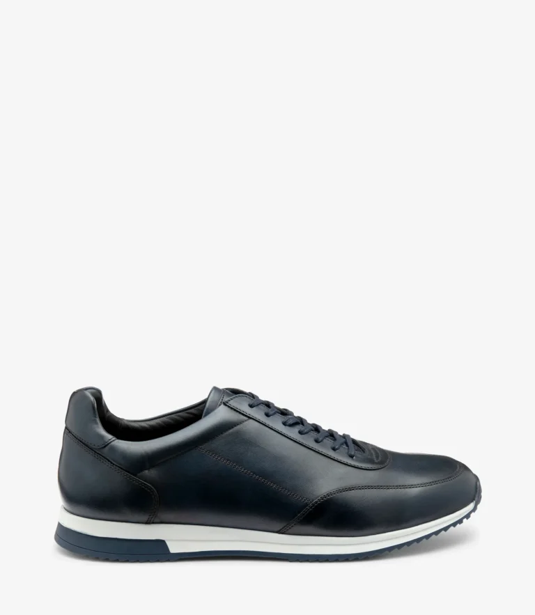 loake Bannister Navy Calf Leather