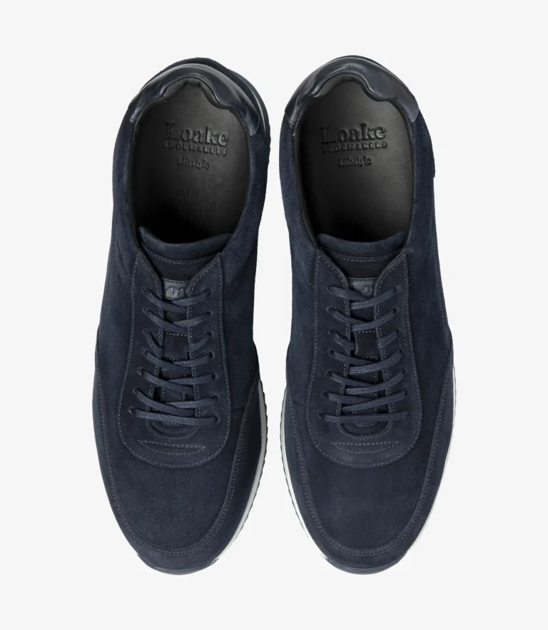 Loake Bannister Navy Suede