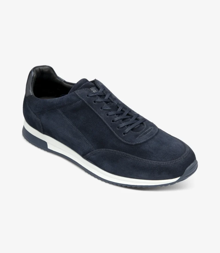 Loake Bannister Navy Suede