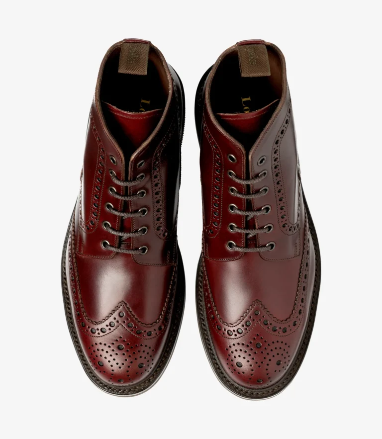 Loake Bedale Burgundy Oiled Leather