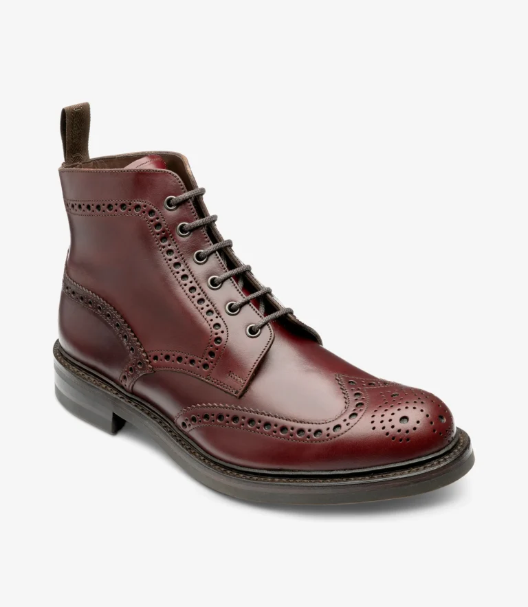 Loake Bedale Burgundy Oiled Leather
