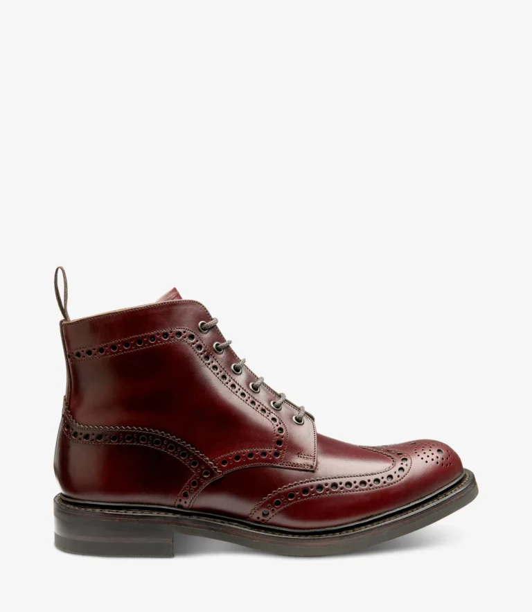 loake Bedale Burgundy Oiled Leather