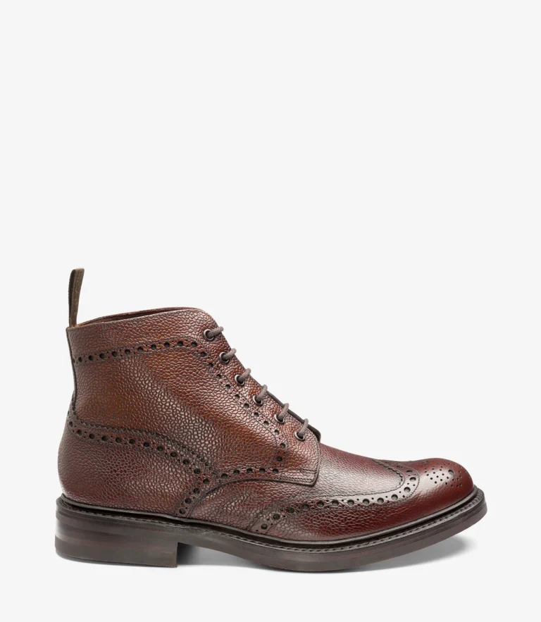 loake Bedale Oxblood Grain Calf Leather