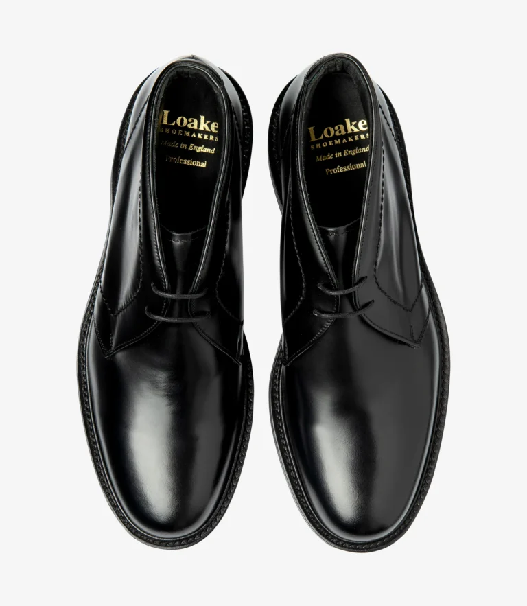 Loake Berkeley Black Polished
