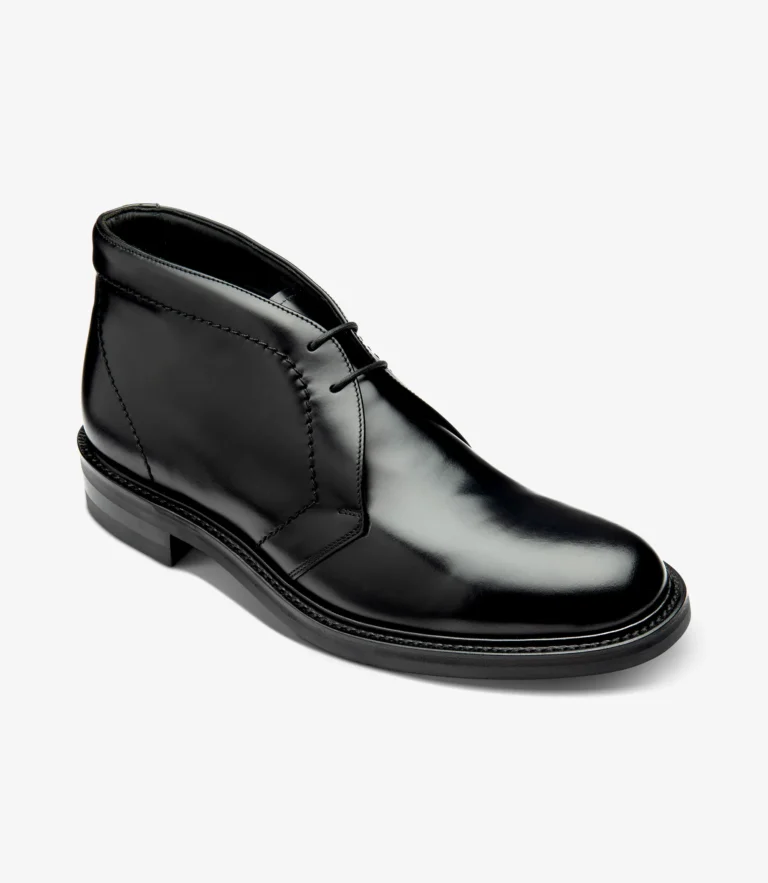 Loake Berkeley Black Polished