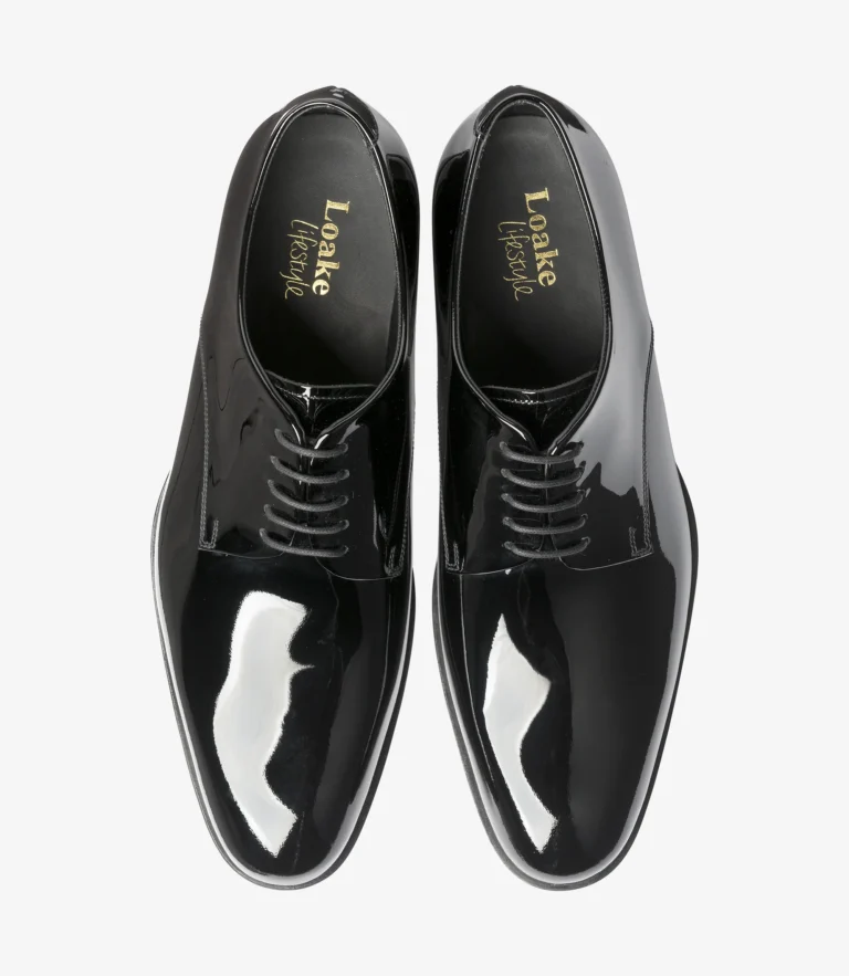 Loake Bow Black Patent Leather