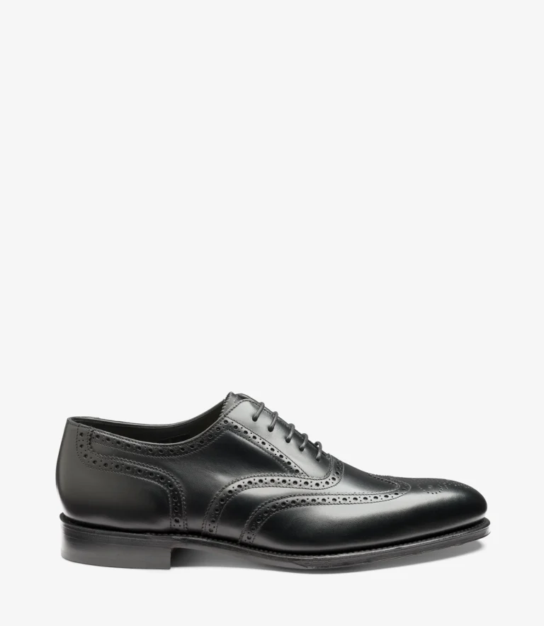 loake Buckingham Black Calf Leather