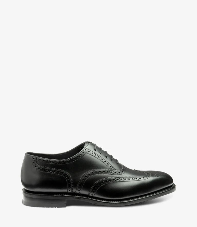 loake Buckingham Black Calf Leather