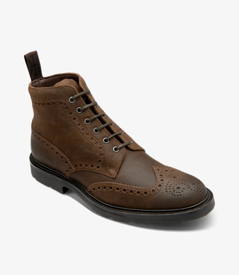 Loake Bude Brown Rough-Out Suede