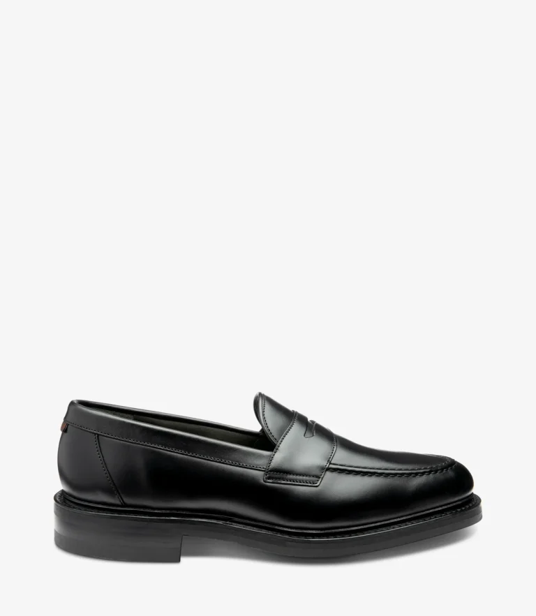 loake Carmichael Black Calf Leather
