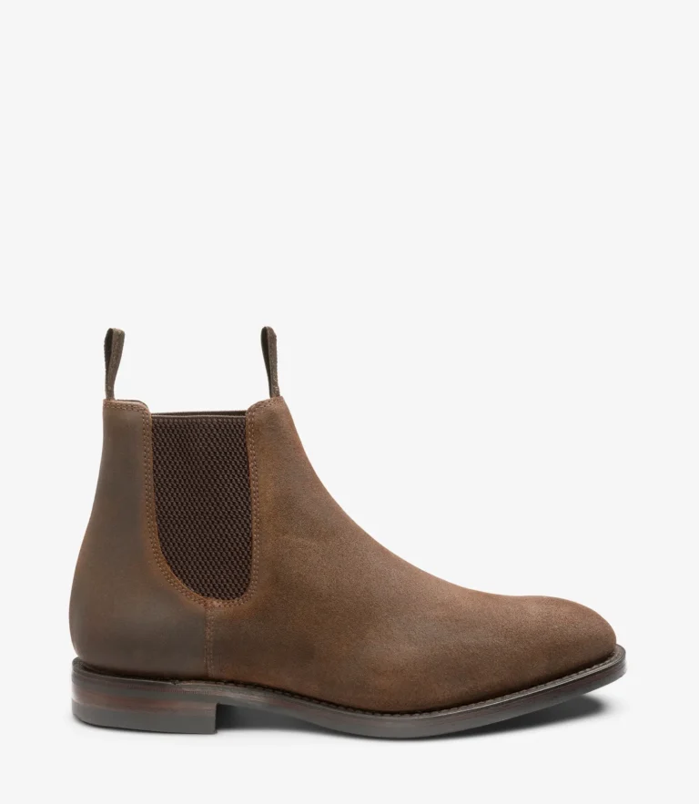 loake Chatsworth Brown Rough-Out Suede