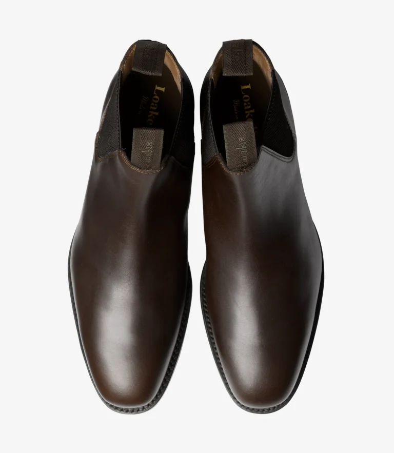 Loake Chatsworth Dark Brown Waxy Calf Leather