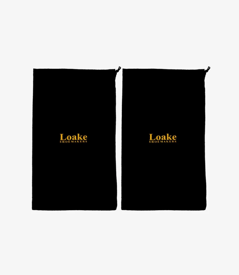 loake Cloth Shoe Bags Black
