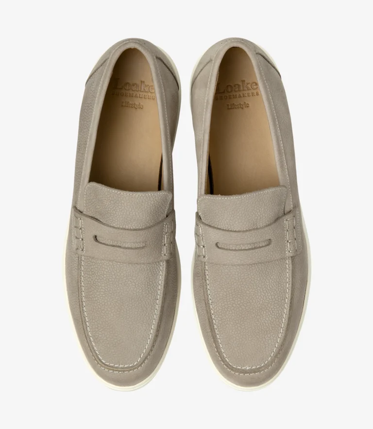 Loake Como Grey Nubuck