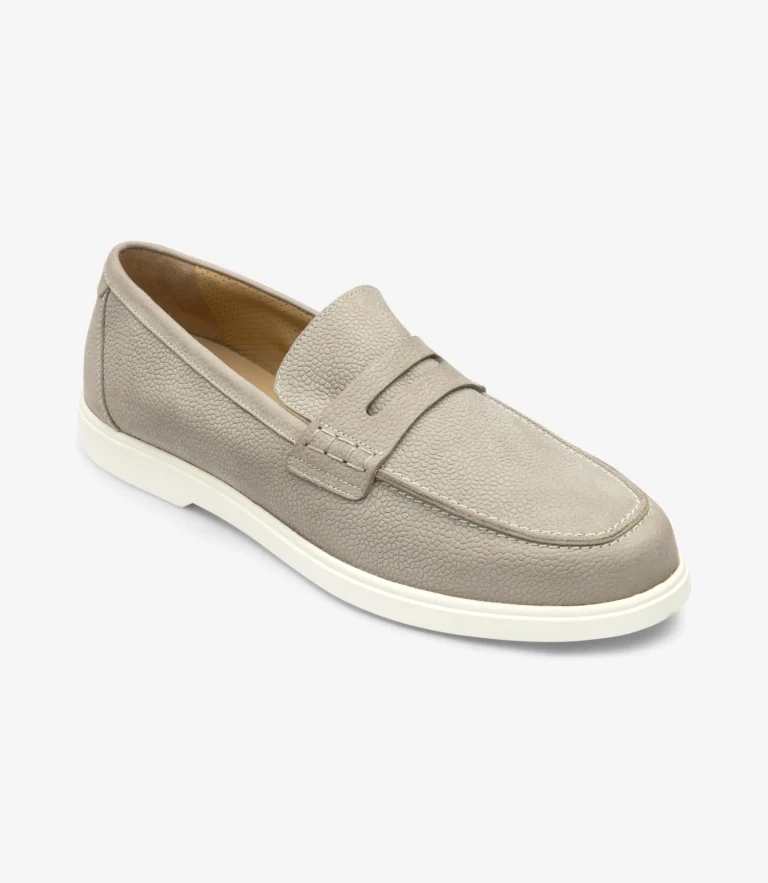 Loake Como Grey Nubuck
