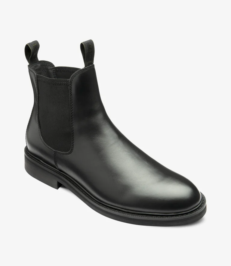 Loake Ducksworth Black Waxy Leather