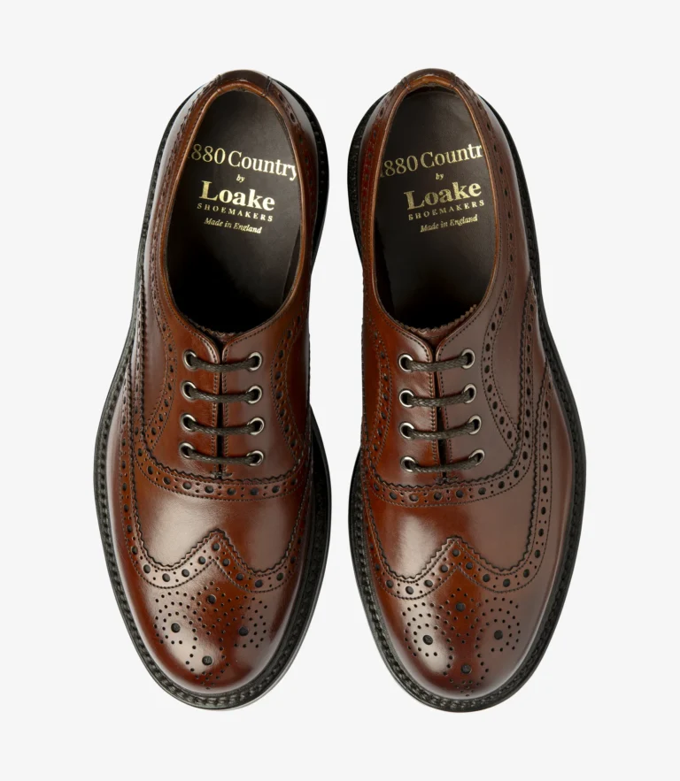 Loake Edward Seared Mahogany Calf Leather