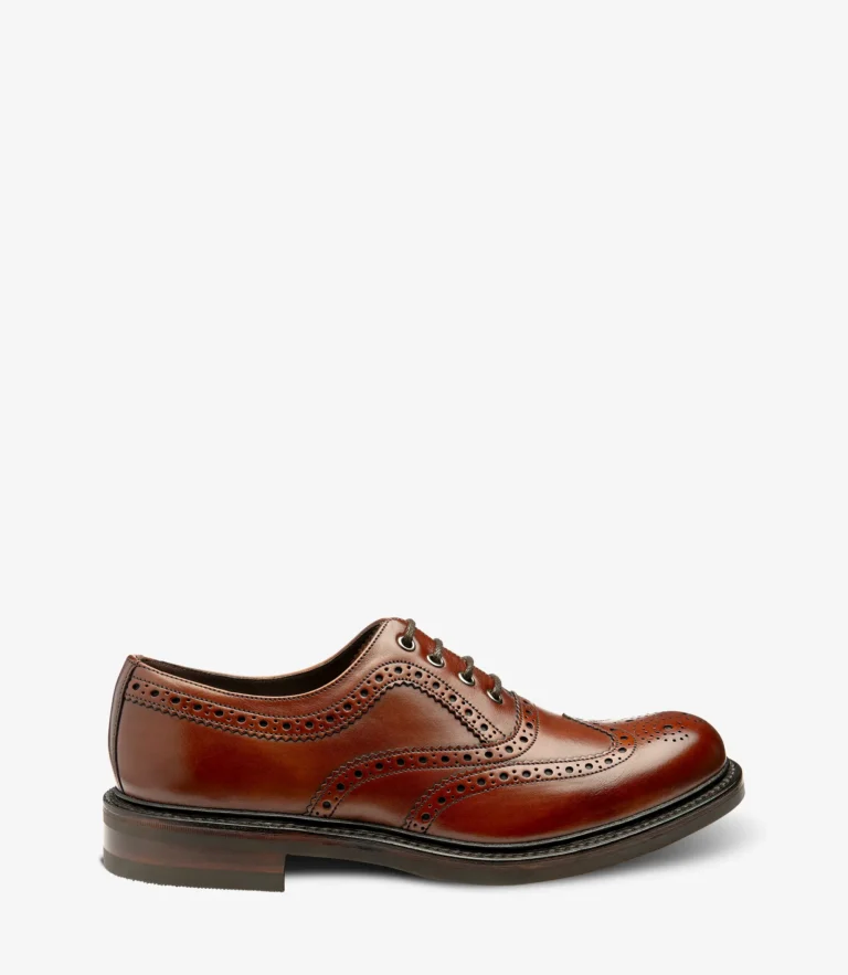 loake Edward Seared Mahogany Calf Leather
