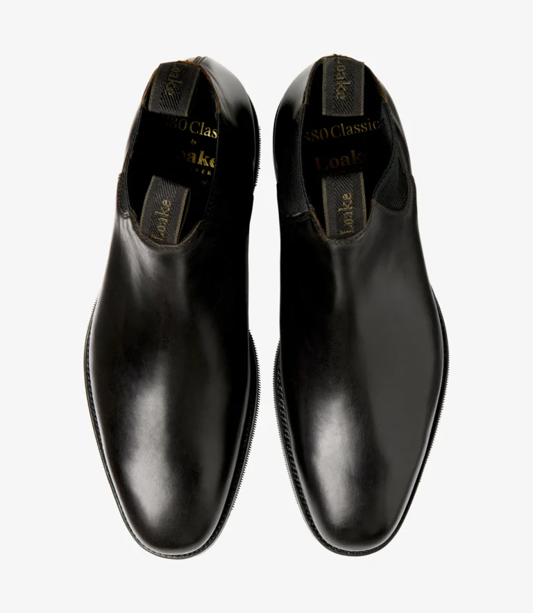 Loake Emsworth Black Calf Leather